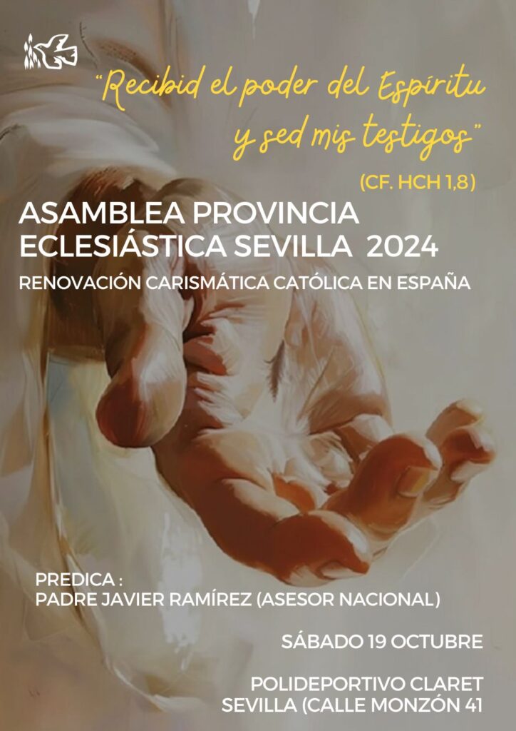 Ven a celebrar la gracia de ser hijo amado del Padre y elegido para ser testigo de Su Reino, por el poder de Su Santo Espíritu!!
Te esperamos!
Más info en resurreccionrccsevilla@gmail.com